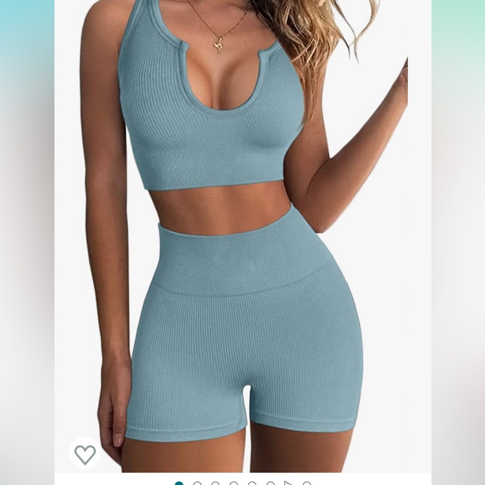Amazon seamless workout set 2 piece